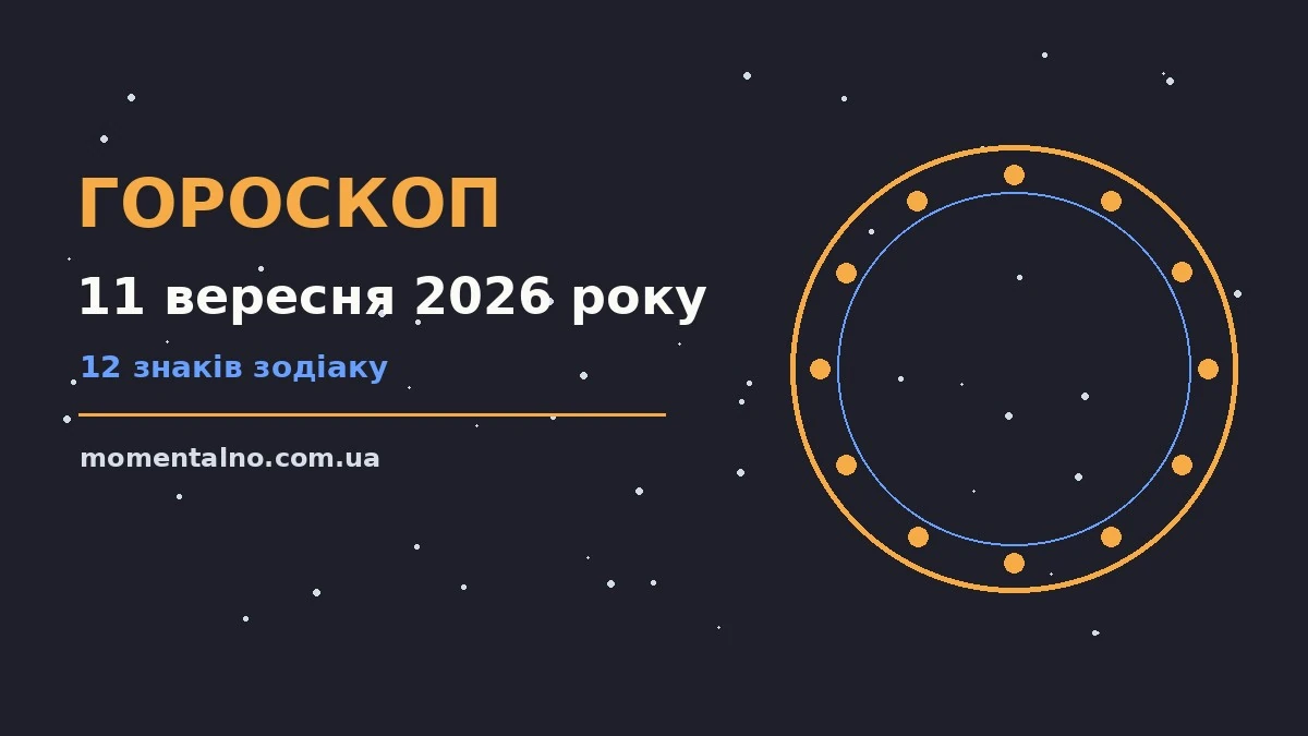 Гороскоп на 11 вересня 2026 року: орієнтири для кожного знака для роботи, дому й кохання
