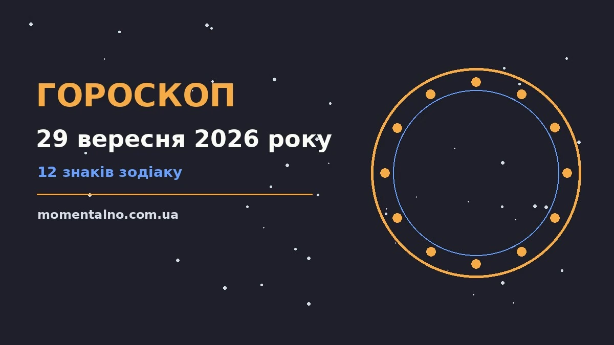 Гороскоп на 29 вересня 2026 року: орієнтири для кожного знака для роботи, дому й кохання