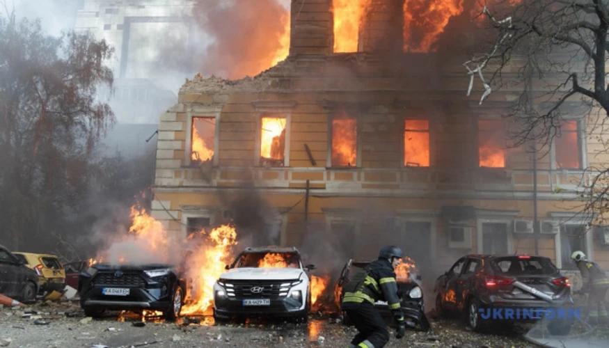 НАНУ та КМВА підтвердили прямий удар російського дрона по будівлі академії