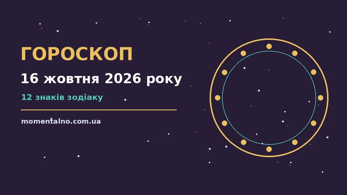 Гороскоп на 16 жовтня 2026 року: орієнтири для кожного знака для роботи, дому й кохання