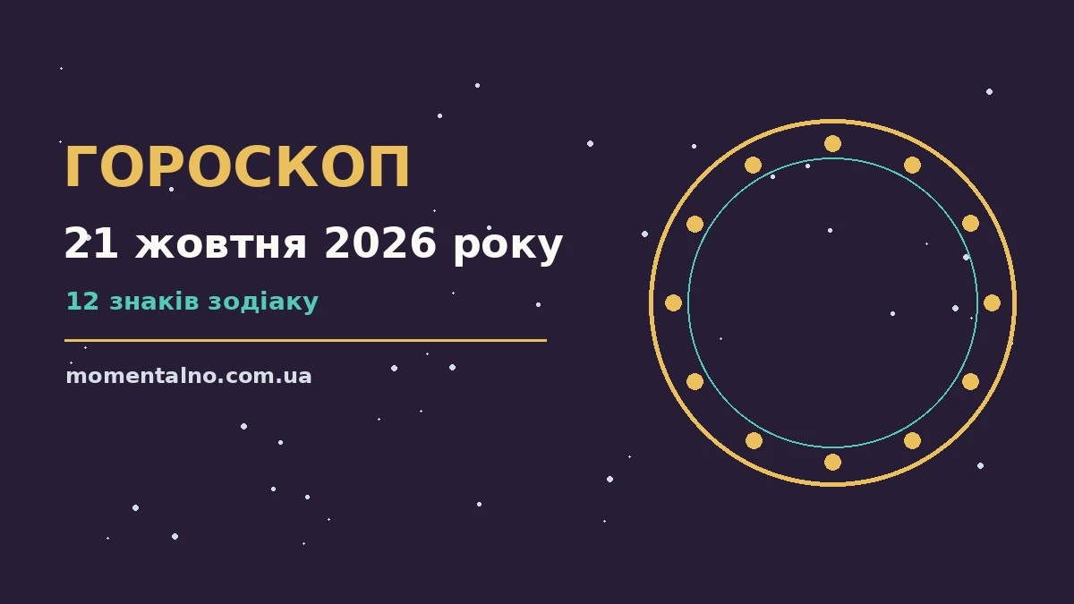 Гороскоп на 21 жовтня 2026 року: орієнтири для кожного знака для роботи, дому й кохання